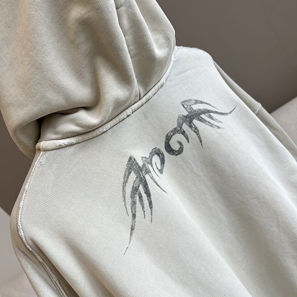 【24AW】バレンシアガ Y2K ロゴ コットン フーディ ジップ 偽物 bay09806